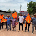 EL GOBIERNO MUNICIPAL DE ALPOYECA DIO BANDERAZO A INICIO DE OBRA DEL CAMINO ARTESANAL.
