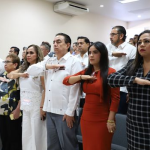 Representación del Congreso del Estado al Primer Informe de Labores del presidente del Tribunal de Justicia Administrativa.