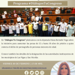 No te pierdas #DiálogosTuCongreso