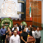 REALIZA EL CONGRESO ÚLTIMO PASE DE LISTA Y GUARDIA DE HONOR AL DIPUTADO CLAUDIO COMONFORT VENTURA