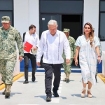 La gobernadora Evelyn Salgado recibe nuevamente al presidente Andrés Manuel López Obrador en Acapulco
