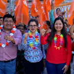 En Tlapa, Masedonio Mendoza y MC llaman a no vender el voto.