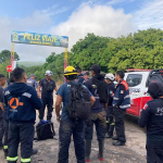 Labores de búsqueda de tres personas reportadas como desaparecidas en Apango.