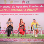 La gobernadora Evelyn Salgado y la presidenta del DIF Guerrero, Liz Salgado entregan apoyos del programa «Transformando Vidas»