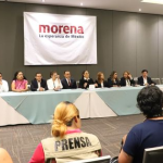 Encabezó la conferencia la diputada Gloria Citlali Calixto Jiménez, coordinadora del grupo.