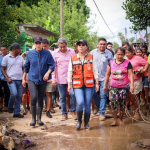 Encabeza Evelyn Salgado acciones de ayuda humanitaria para familias de localidades de Coyuca de Benítez afectadas por “John”