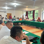 Se reúnen autoridades del gobierno estatal con alcaldes de la Montaña Alta