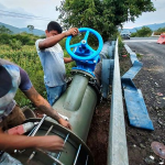 Continúan trabajos de desfogue en laguna de Tixtla; se desalojan 1,250 litros/segundo con más equipo de bombeo