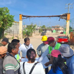 Supervisan CAPASEG y CONAGUA trabajos de rehabilitación del canal pluvial en la Alejo Peralta 2, Acapulco