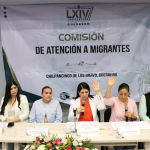 Se tomó protesta a la secretaria técnica de la comisión, María de los Ángeles Salas Álvarez, en presencia de la secretaria del Migrante y Asuntos Internacionales del Gobierno del Estado